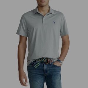 Polo by Ralph Lauren Light Gray Polo Shirt, Sz L
